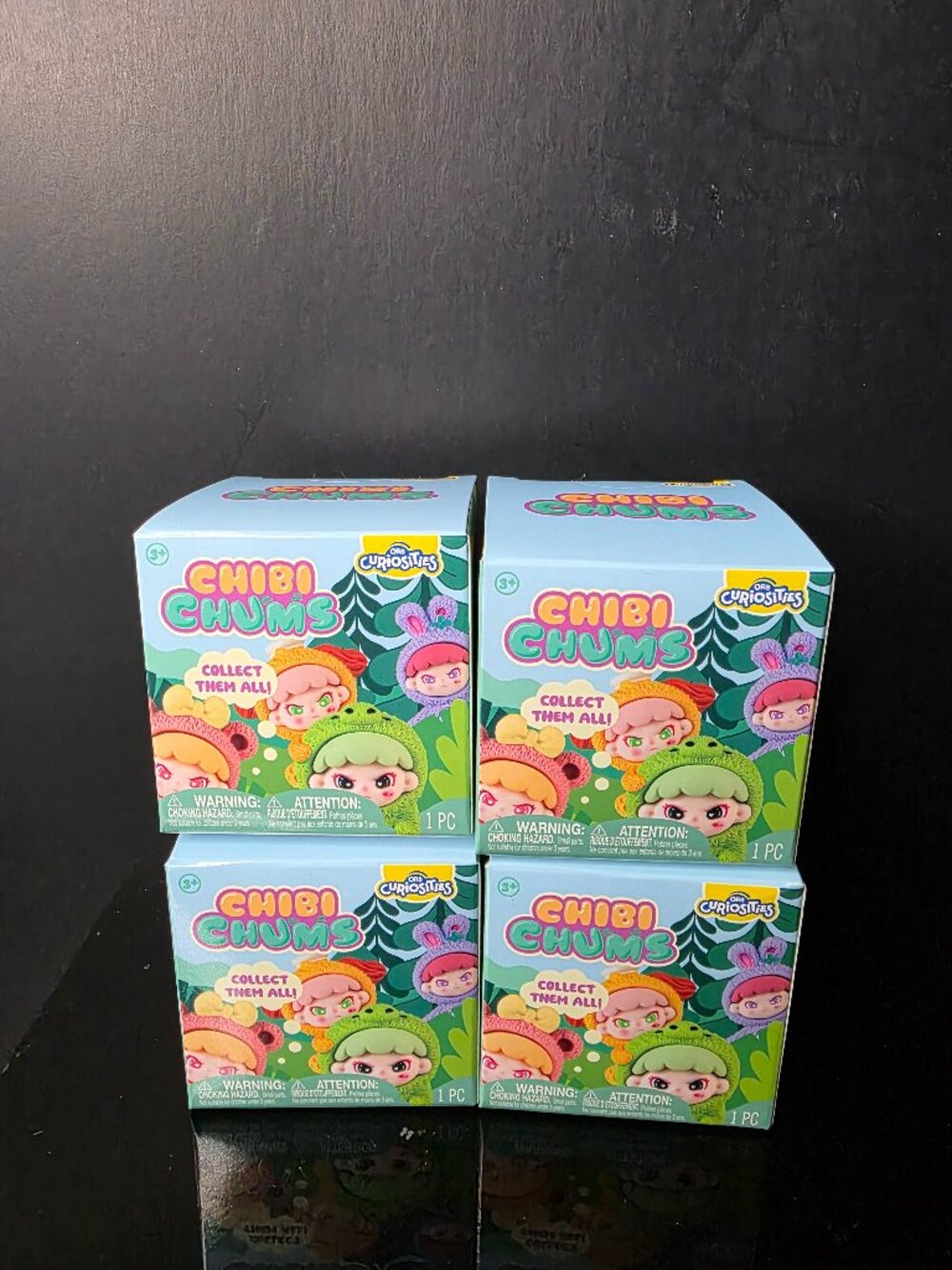 Lot of 4 Chibi Chums Mystery Blind Box Figures Orb Curiosities Collectible New